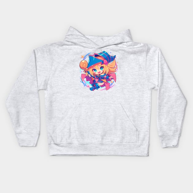 dark magician Kids Hoodie by peterdoraki